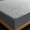 Quilted Waterproof Bed Sheet With Elastic Queen King Size Solid Color Mattress Protector For Double Bed Queen/King Bed Sheet 4