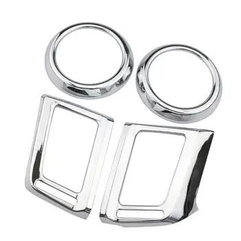 

For Toyota RAV4 2013 2014 2015 2016 2017 2018 Chrome Dashboard Front Air Condition Vent Outlet Cover Trim Garnish Molding