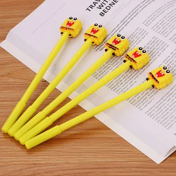 

1pcs SpongeBob Gel Pen 0.5mm Cute Pens Novelty Stationery Kawaii Pen Student Cute Black Writing Pens Kawaii School Supplies