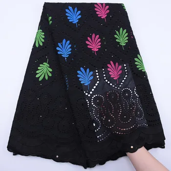 

Cheap African Swiss Voile Lace In Switzerland Holes African Swiss Cotton Lace Fabric With Stones For Nigerian Party Dress F1793