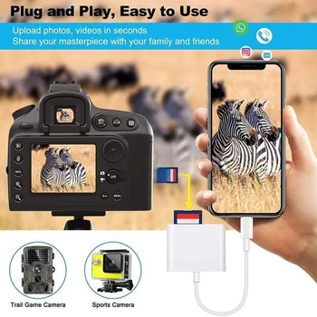 

3-in-1 SD TF USB Card Reader OTG Adapter USB-C Card Readers for Mobile Phone Camera I88