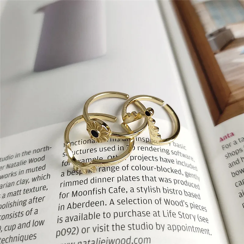 INZATT Настоящее серебро 925 проба Циркон V геометрическое кольцо для модных женщин модные ювелирные изделия минималистичные аксессуары подарок