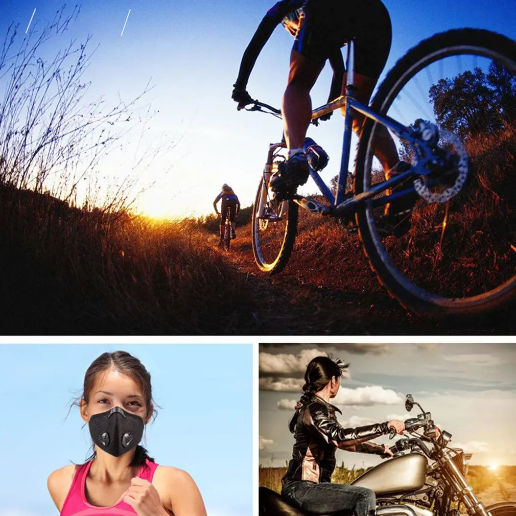 Outdoor Sporting Goods Riding Activated Carbon Pm2.5 Mask Male And Female Models Dust Mask Bicycle Equipment