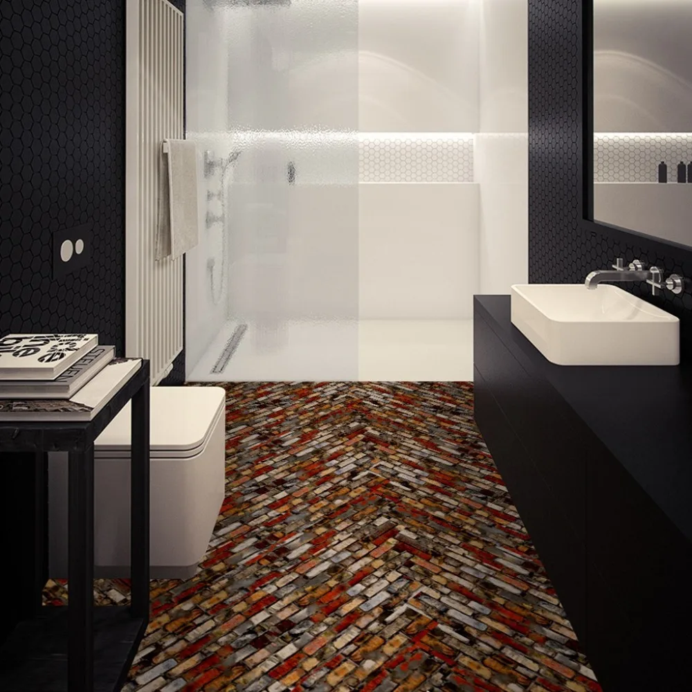 Simulation of wood floor stickers waterproof non-slip wear-resistant DIY self-adhesive tile stickers living room bedroom 30D5 (6)