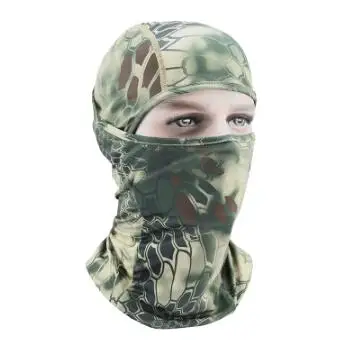 Маска для лица мотоциклетная тактическая маска для лица Лыжная маска Cagoule Visage маска для всего лица Гангстерская маска - Цвет: Хаки