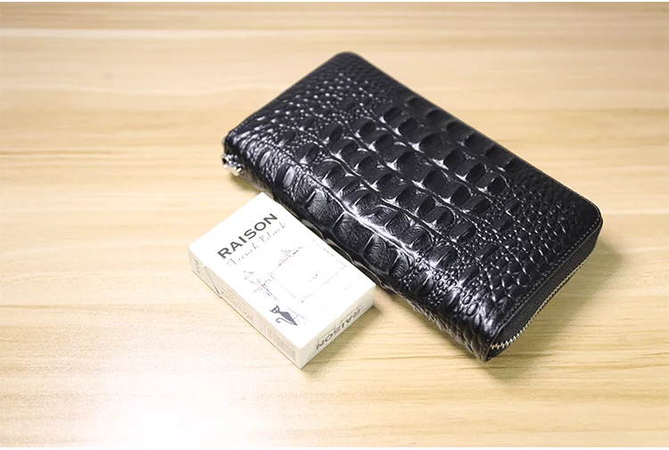 Кошелек из бычьей кожи кошельки для мужчин с защитой от RFID, для карт держатель кошелек портмоне, Длинный кошелек для телефона