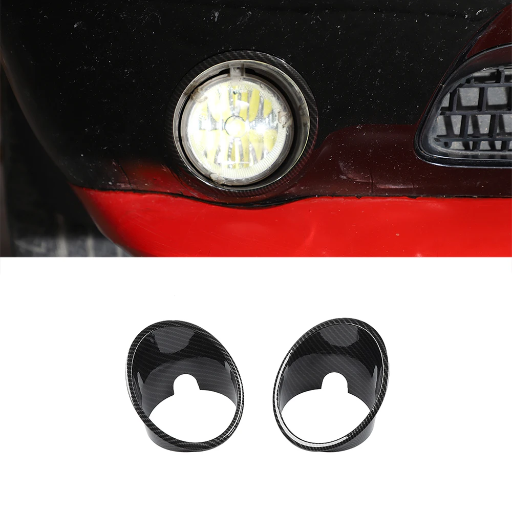 Car Front Fog Lamp Light Cover for Dodge Challenger 2009 2010 2011 2012 2013 2014 Exterior Accessories ABS Carbon Fiber | Автомобили и