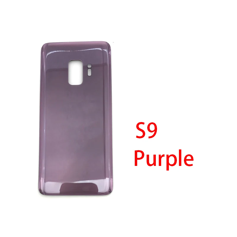 20 шт./лот Задняя крышка батареи Стекло для samsung Galaxy S9 G960F S9 Plus G965F - Цвет: S9 Purple
