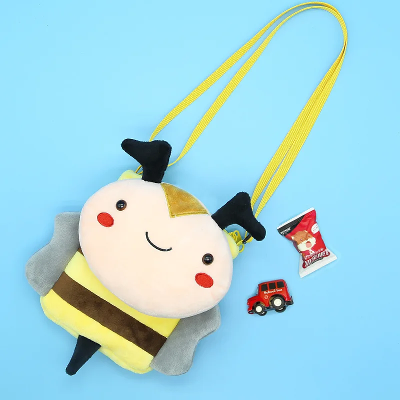 Сумка с персонажами аниме плюшевый Кошелек Забавный мультяшный плюшевые сумки для девочек игрушки для детей Детский рюкзак животное пересечение сумка на плечо подарки для девочек,микки маус детский рюкзак детская сумоч - Цвет: bee21