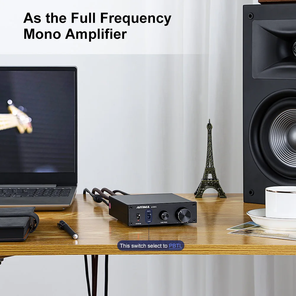 Aiyima-amplificador de Altifalante de Potência Áudio Doméstico Hifi Ne5532 op Amp Ajuste Agudos Baixo A3001 Tpa3255 300w Mono Tpa3255 - Image 3