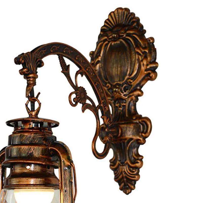 Прямая поставка, винтажный светодиодный настенный светильник, ретро керосиновый настенный светильник в Европейском античном стиле