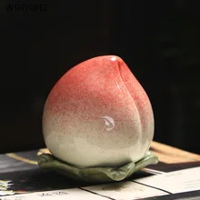 Простой креативный керамический резервуар для хранения, трехмерная форма, персиковый чай, банки, герметичное хранение, чай, персик, украшение дома, украшения