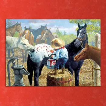 

Horse DIY 5D Full Drill Diamond Painting Embroidery Cross Stitch Kit Rhinestone Home Decor Craft Q6PE