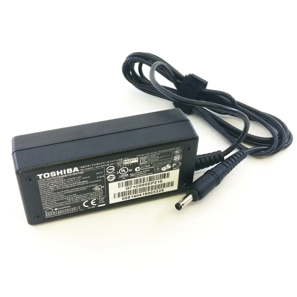 

1pc Genuine TOSHIBA 19V 2.37A 45W 4.0x1.7mm Tip AC/DC Power Charger Adapter