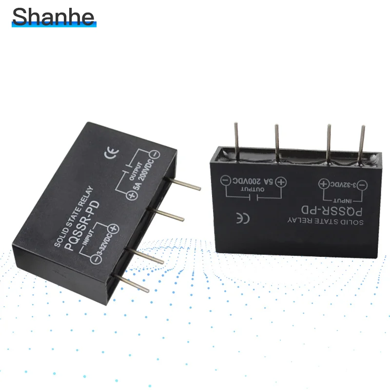 Монтаж на печатной плате ssr тонкий 5A pcb твердотельный релейный вход 3-32VDC выход 5-200VDCor выход 5-380VAC