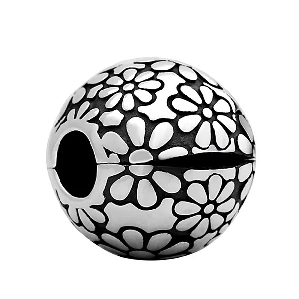 Crystallised Снежинка DAZZLING Daisies цветок первоцвета зажим бисеры соответственные Пандоре обаятельные браслеты 925 пробы шарма стерлингового серебра ювелирные изделия - Цвет: 4