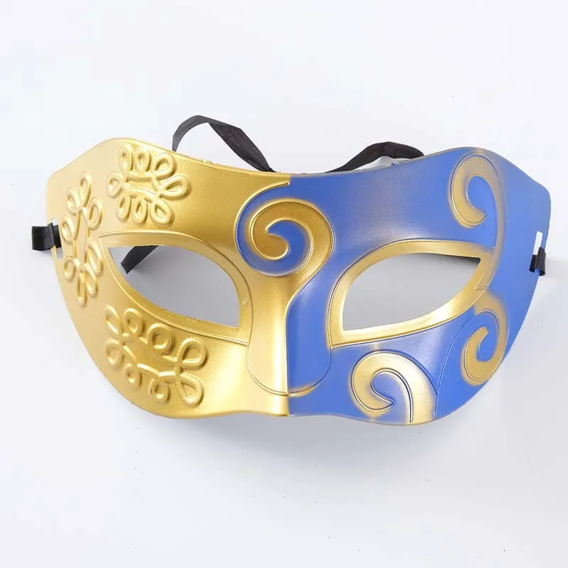 New Vintage Silver Gold Men Antique Gladiator Carnival Masquerade Ball Party Masks Cool Retro Men's Party Masks05