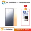 New For Redmi Note 10 Pro Battery Glass Back Cover Replace the back case for redmi note10 pro New Rear Housing Glass Case