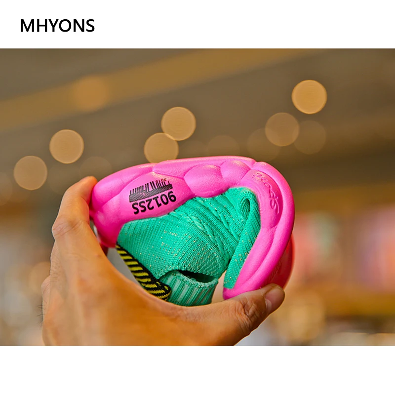 MHYONS/ г.; брендовые Детские носки; Новая Осенняя модная дышащая Спортивная обувь для отдыха; кроссовки для девочек; обувь для мальчиков