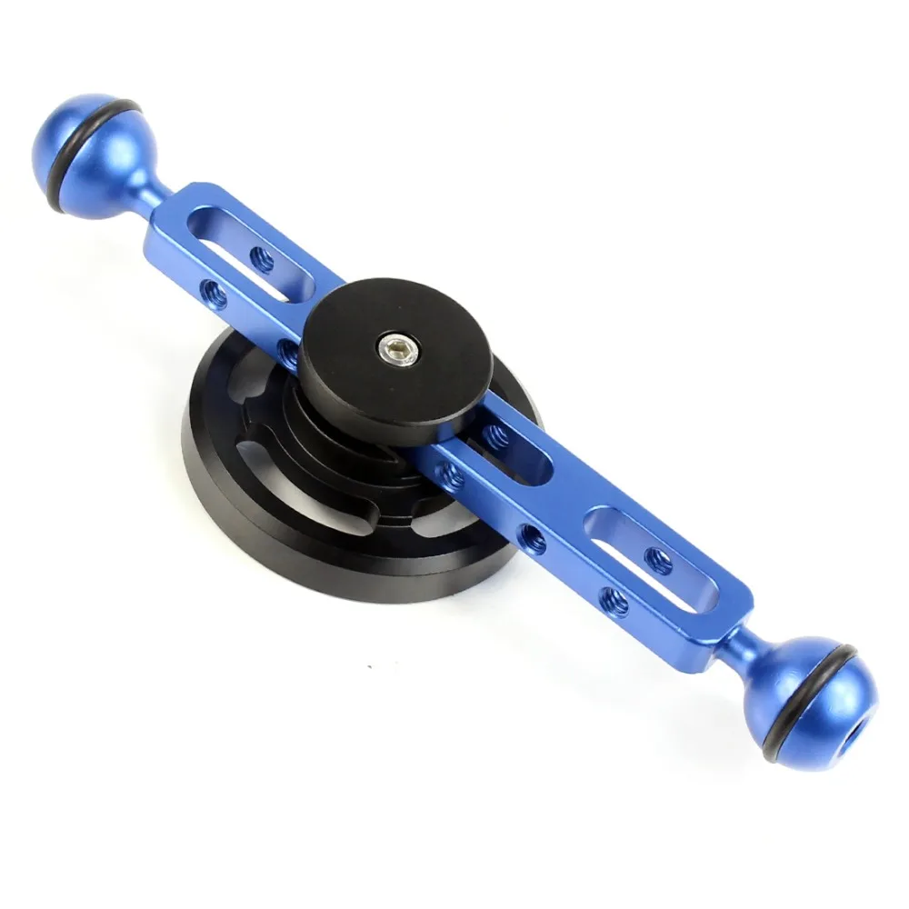 Aluminum 67mm Lens Mount Holder for Macro/Wide Angle Lens with 20cm/13cm Extension Diving Floating Light Arm Underwater SLR Part