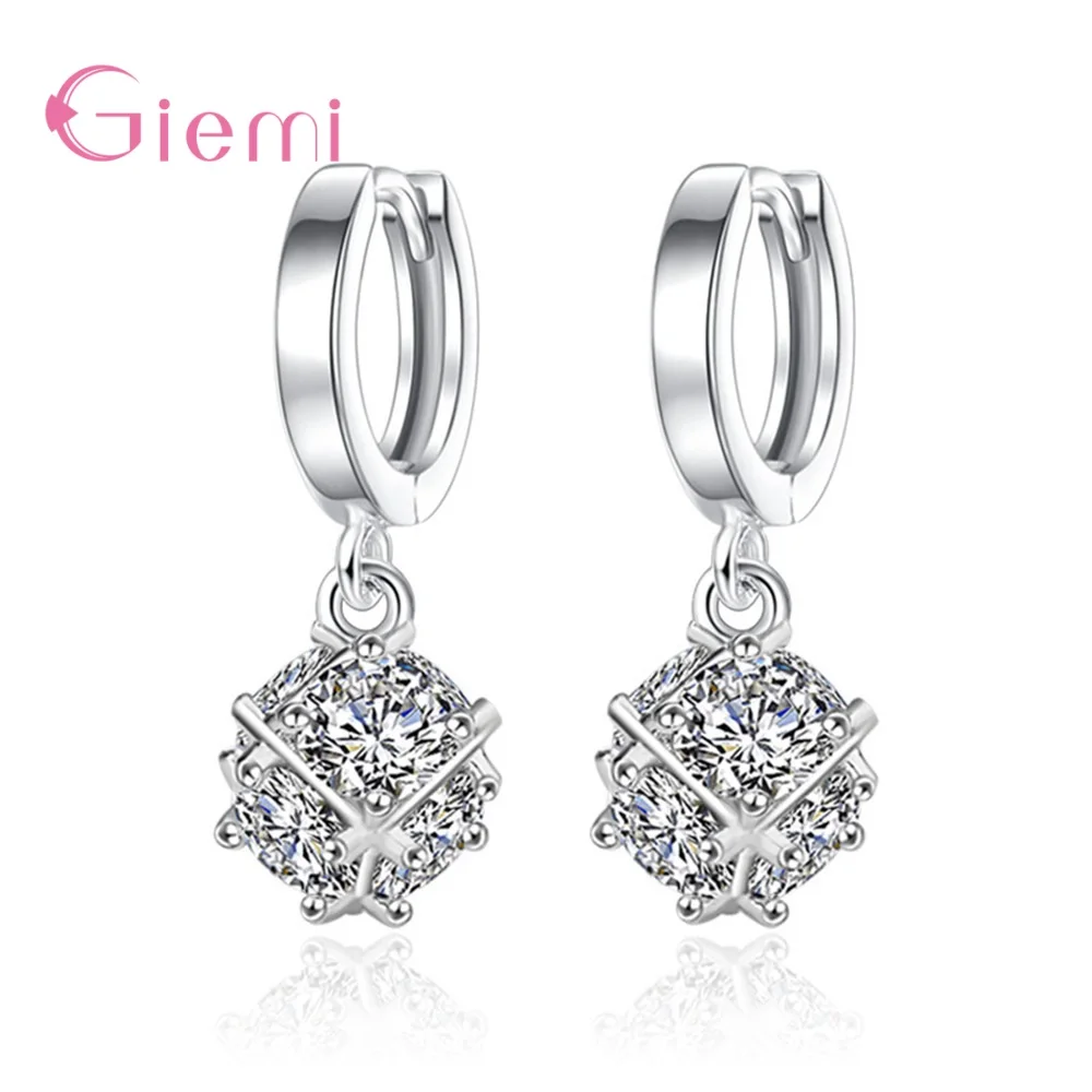 Style 6 Модные геометрические 925 пробы серебряные серьги с кубическим цирконием для женщин и девушек элегантные трендовые ювелирные изделия Oorbellen Brincos - Окраска металла: Style 6