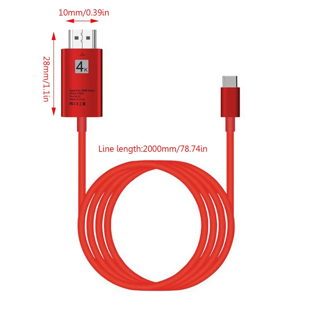Usb к Hdmi конвертер Тип C K* K 2 4 Usb Тип C-C кабель адаптер для Samsung Galaxy S8 S9 Note 8 Macbook