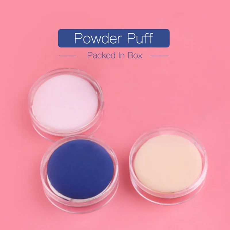 Round Shaped Makeup Air Cushion Sponge Puff Dry Wet Dual Use Concealer Liquid Foundation BB/CC Cream Make up puffs