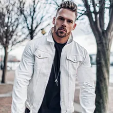 Мужская уличная спортивная куртка для отдыха, джинсовая куртка на молнии, модная повседневная хлопковая куртка с длинным рукавом