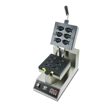 

l Core Fish Cake Machine 6-Hole Small Fish Cake Machine 9-Hole Electric Heating Cookie Baking Machine Waffle Machine