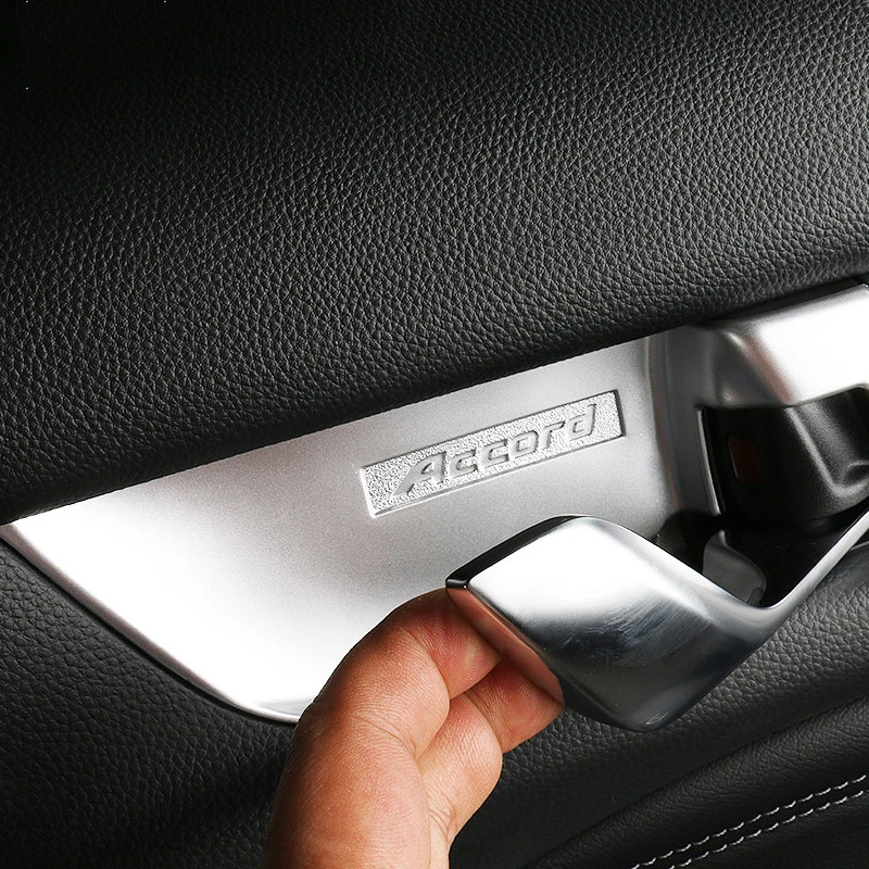 Для Honda Accord 10th ABS хромированный автостайлинг, внутренний колпачок для ручки двери, наклейки для отделки, аксессуары для интерьера