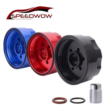 

SPEEDWOW Diesel Fuel Filter Adapter Aluminum Fuel Filter Cover For 2001-2016 DURAMAX LB7/LLY/LBZ/LMM/LML Chevy GMC Diesel