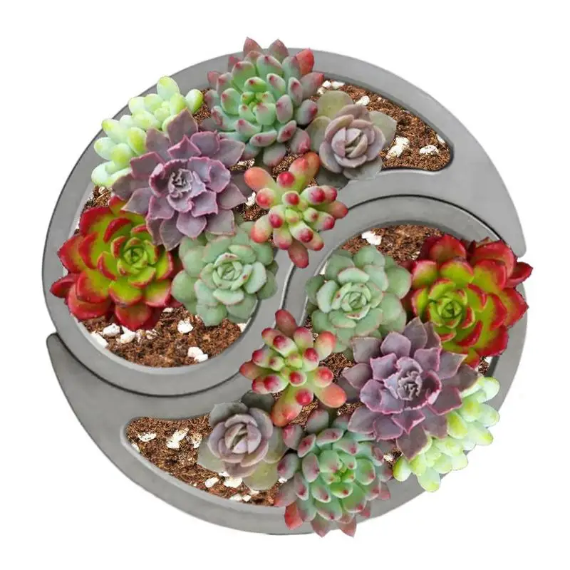 Gossip Model Silicone Concrete Molds Tabletop Composite Flowerpot Home Decoration Concrete Flowerpot Molds Silicone Plaster Mold