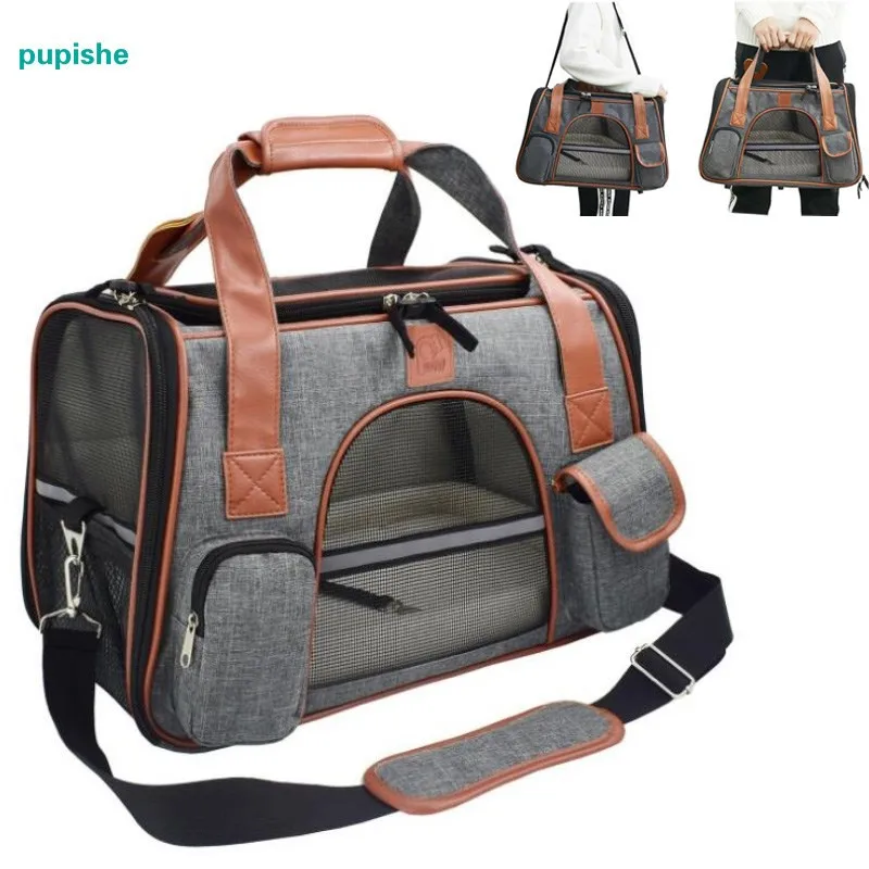 Переноска для домашних животных, кошек, собак, корзина для автомобильного сиденья, сиденье для собак, мягкая боковая переноска для домашних животных, дорожная Защитная сумка для собак, сумки для маленьких собак, рюкзак для собак