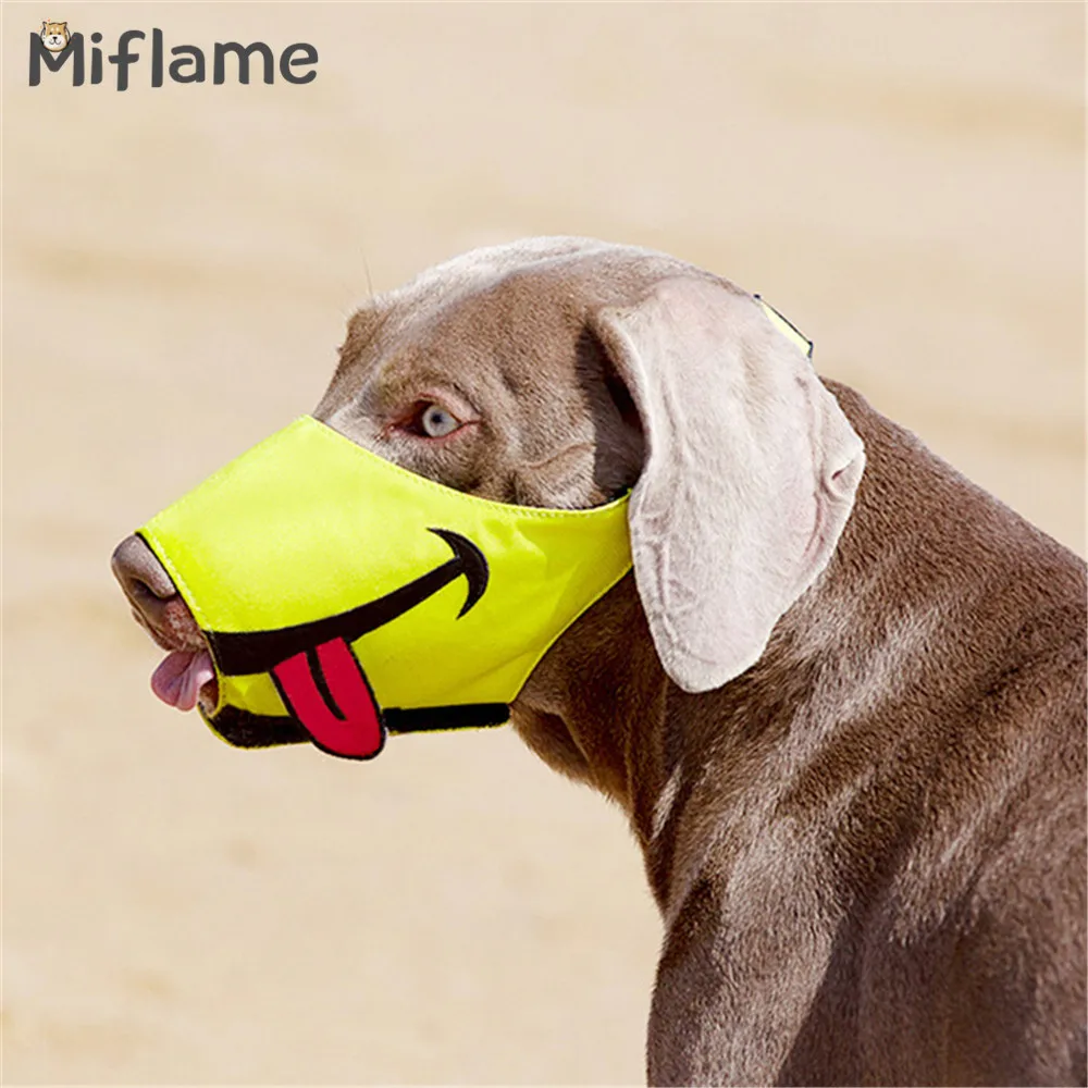 

Намордник для питомца Miflame, настраиваемый намордник для больших собак, аксессуары для защиты от лая