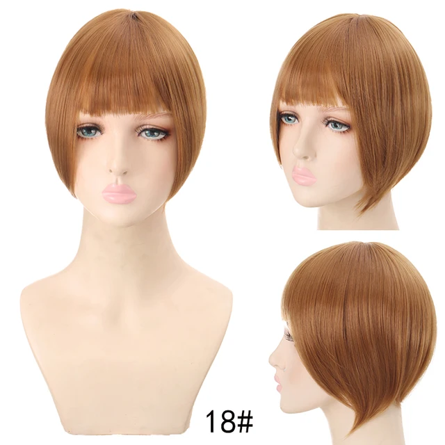 TALANG Neat Front Fringe Clip In  Hair Bangs  Hair Extensions Sweeping Side Blunt Bang Natural Black Brown Hairpieces SW135