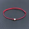 BPPCCR Handmade Stainless Steel Love Heart Shape Charm Bracelet Thin Red Rope Thread String Bracelets For Men Women Couples ► Photo 1/6