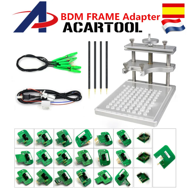 

22pcs BDM adapters KTAG KESS BDM Probe Adapters Full Set LED BDM Frame ECU RAMP OBD2 Adapter Steel