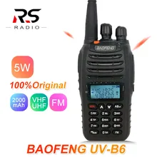 Baofeng UV-B6 5 Вт рация любительская радиостанция UHF VHF двухстороннее радио Amador трансивер Woki Toki UV B6 PMR 446 Охота