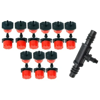 

85 Pcs Watering Irrigation System: 10 Pcs Tee Connector Use in the 8/11Mm Tube Change in 4/7Mm Barbed Connector & 75 Pcs Micro-F