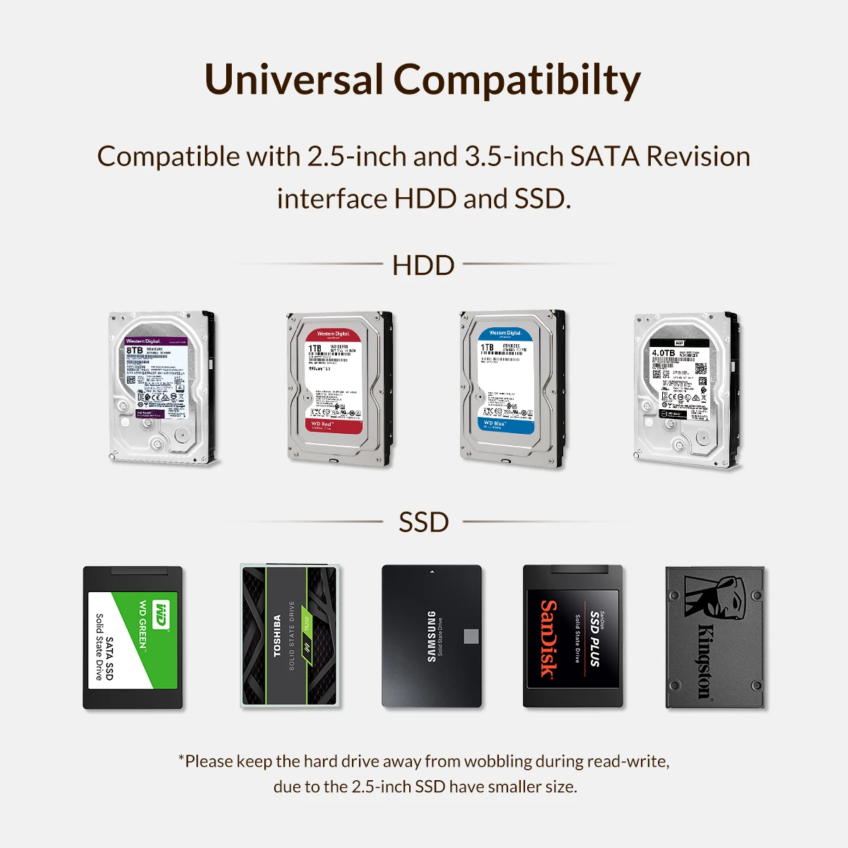 USB3.0, estojo 3.5 HDD, potência interna, 12V,