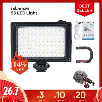 

BOYA Microphone Ulanzi 96 LED Video Light On Camera Photo BY-MM1 Grip Studio Lighting Fill Lamp for Vlogging Smartphone DSLR