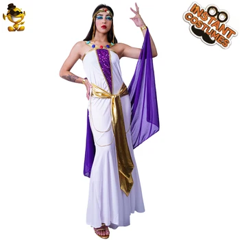 

DSPLAY Dress Cleopatra Costume Cosplay Jewel Of The Nile Elite Halloween Roleplay Queen Dress Egypt Sexy Ladies Women Deluxe