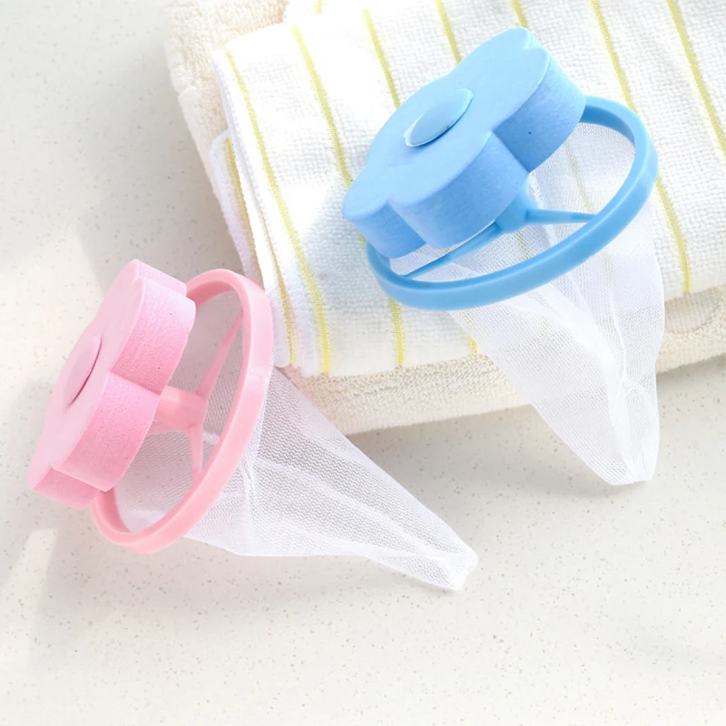 Mesh Filter Bag Laundry Ball Flower Shape Dirty Fiber Collector Removal Catcher Washing Machine Filtration Lint Remover Hair