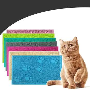 

Cats Litter Mat Pets Cat Litter Trapping Pet Litter Kitten PVC Mat Bed Cleaning Pad Cats Accessories 300x400x10mm