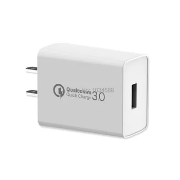 

QC3.0 Fast Quick Charge 5V 3A Eu US Wall Charger Power Adapter For Huawei XIaomi samsung android phone pc mp3