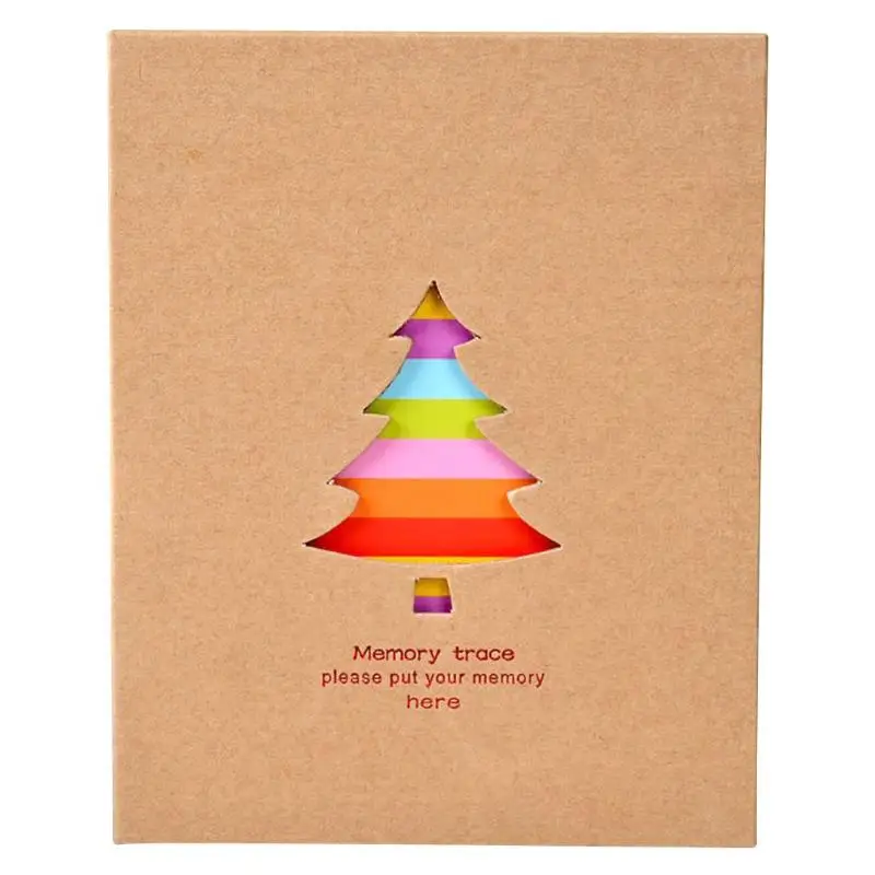 6 дюймов 100 страниц Карманный внутренний фотоальбом Семейный детский держатель для хранения фотографий скрапбук портативный подарок альбом ручной работы - Цвет: Small tree
