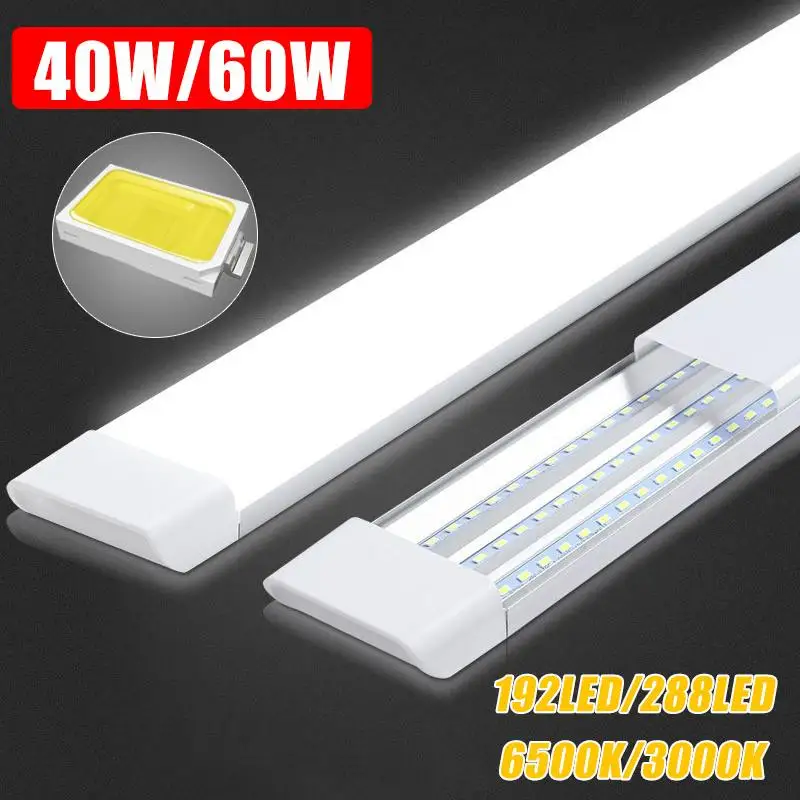 Led Tube Light 220V Batten Led Lights For Living Bedroom Kitchen Wall Lamp 40W 60W Fluorescent for Home Lighting|LED Bulbs & Tubes| - AliExpress