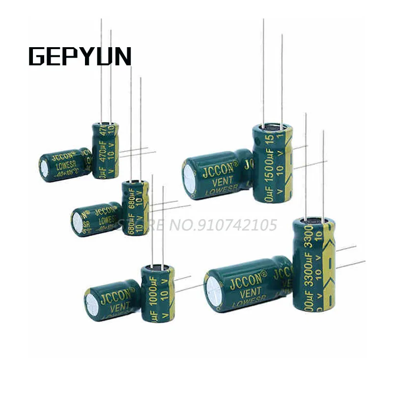 5-20pcs 10V 16V 25V 35V 50V Low ESR high frequency aluminum capacitor 2.2uf 4.7uf 6.8uf 10uf 22uf 33uf 68uf 82uf 120uf 150uf | Электронные