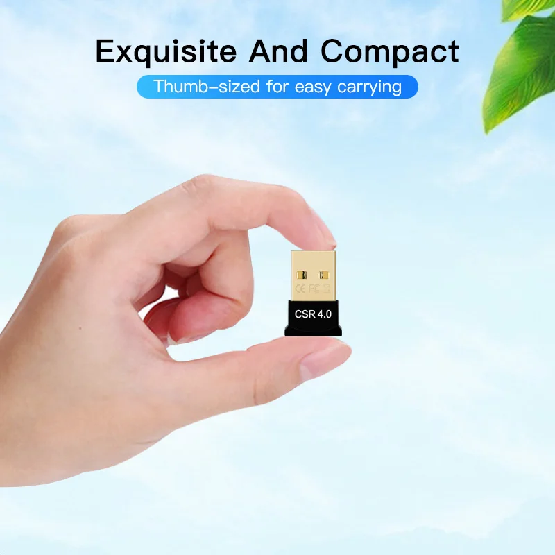 GUUGEI USB Bluetooth Dongle Adapter 4.0 Wireless Mouse Bluetooth Music Audio Receiver usb4.0 CSR4.0 Win8/10 Transmitter aptx