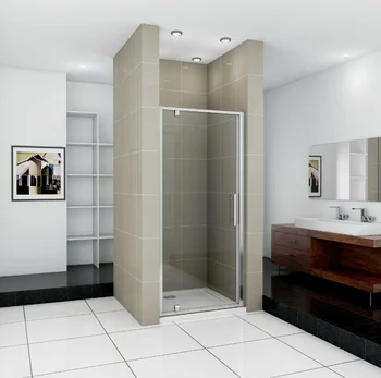 

80x185cm shower screen swing door 6 MM tempered glass